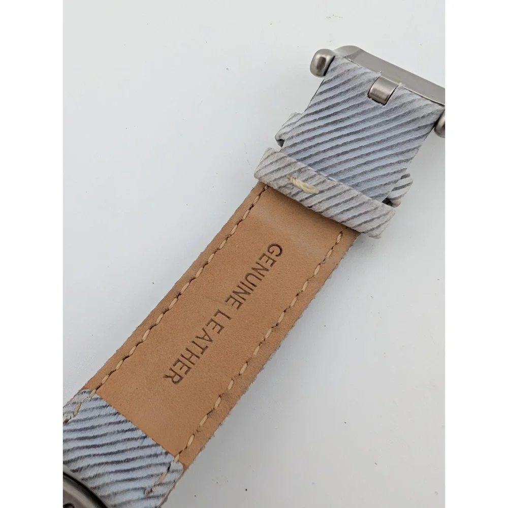 NIXON Elemantary‎ The Wit Watch Women 39mm Case Gray Leather Band- New Battery